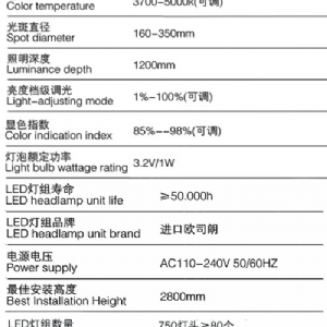 HNLED750/550超薄型手術(shù)無影燈